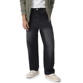 Fashion Men Mid Rise Loose Jeans