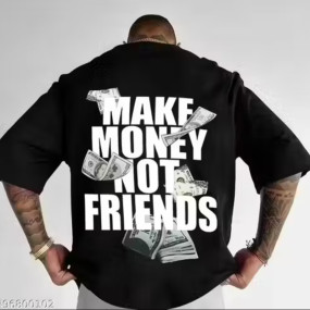 Mens Oversized T-shirt , Trendy Design , Daliy Wear , Causal Wear , Street Wear