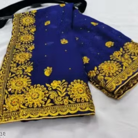 ZARI EMBORDERY WORK SAREES