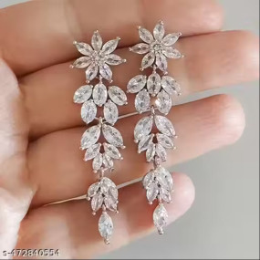 Silver-Plated Contemporary Earrings