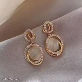 Korean Shinny Monalisa Pearl Drop Earrings for Women Girls Stylish western Light Weight Trendy Party Wear Latest Design Casual Fancy Party Office wear Daily Wear Drops