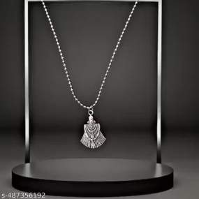 Prabhubhakti Sterling Silver God Baba Khatu Shyam Ji Pendant for Men & Women Pure Silver Lord Baba Khatu Shyam Locket With silver Chain