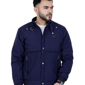 Jacket for Men | TPU Men's Standing Collar Lightweight Winter Jacket, Regular Fit