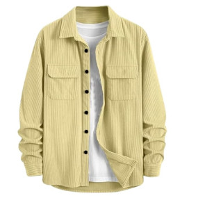 Men's Full Sleeve Corduroy Striped Casual Jacket, Ideal for Everyday Stylish Outfits
