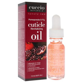 Cuccio Naturale Revitalizing Cuticle Oil - Hydrating Oil | For Repaired Cuticles Overnight - Remedy | Pomegranate & Fig | For Damaged Skin & Thin Nails - Paraben/Cruelty-Free Formula - 15ML