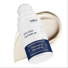 20% Urea Foot Roll-On Cream With Shea Butter & Vitamin E | Helps Repair and Moisturise Cracked Heels & Refine Dead Skin | For Cracked & Foot Heels | 50ml