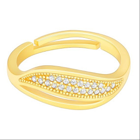 GIVA 925 Silver Golden Bewitching Ring, Adjustable | Gifts for Women and Girls | With Certificate of Authenticity and 925 Stamp