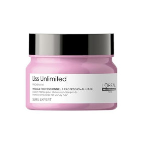 L'Oréal Professionnel Liss Unlimited Mask for Frizzy & Unruly Hair - 250ml | Intensive Smoothing Mask for Frizz-Control | Enriched with Pro-Keratin | Increases Softness & Shine