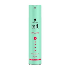 Schwarzkopf Taft Volume Hair Spray Hold Level 5, Hair Mousse for Fine and Thinning Hair, Volumising Mousse that Prevents Blow-Dry Damage, Non-Sticky, Vegan Formula - 250 ml