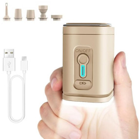 Electric Air Sheesha Pump Kit with 1200 mAh Rechargeable Battery With Led Light Mini Portable Best For Sheesha Hookah