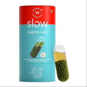 Wellbeing Nutrition Slow Diabetes Care with Clinically Proven Reducose, Gudmar, Berberry, Cinnamon, Karela | Help Manage Blood Sugar, Diabetic & Pre-Diabetic Care for Glucose Metabolism, 60 Veg Capsules