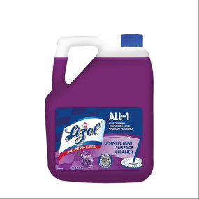 Lizol Disinfectant Surface & Floor Cleaner Liquid, Lavender - 5 Litre | Suitable for All Floor Cleaner Mops | Kills 99.9% Germs| India's #1 Floor Cleaner