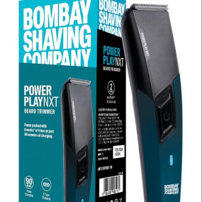 Bombay Shaving Company Power Play NXT Trimmer, 9 Weeks of trimming, 90 mins run time with Type C, 6 comb attachments, Self sharpening blades | Trimmer for Men