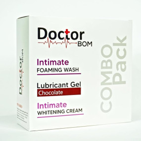Doctor BOM Intimate Care Kit for Women -Foaming Wash | Chocolate Lubricant Gel | Intimate Whitening Cream | Hygiene, Pleasure & Skin Brightening | Paraben-Free & Safe for All Skin Types