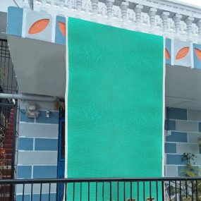 Heart Home 10 x 4 ft. Sun Mesh Shade Sunblock Shade Cloth UV Resistant Shade Net for Garden/Home/Lawn/Netting/Sports | Green Net/Agro Net (Green)