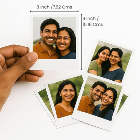 Brandian 30 Customised Mini Photo Prints Birthday Gift Inspiration Create Personalized and Special Occasion Mini Photo Prints 4 x 3 Inches White (Pack of 30)