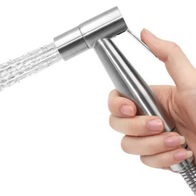 Marcoware Stainless Steel Heavy Duty Jet Spray Gun/Health Faucet for Toilet,1pc Gun Only, Brushed Finish