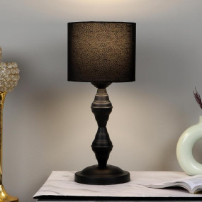 tu casa Table Lamp, Night Lamp for Bedroom, Decoration Bedside Lamp, Metal Table Lamp with Fabric Shade| Nightstand Lamps for Bedroom, Living Room, Gift| Home Decor Items