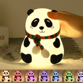 Desidiya® Touch Silicone Panda Light – Night Light for Kids, Girls & Boys | Cute Bedroom Decor for Women | Valentine Special
